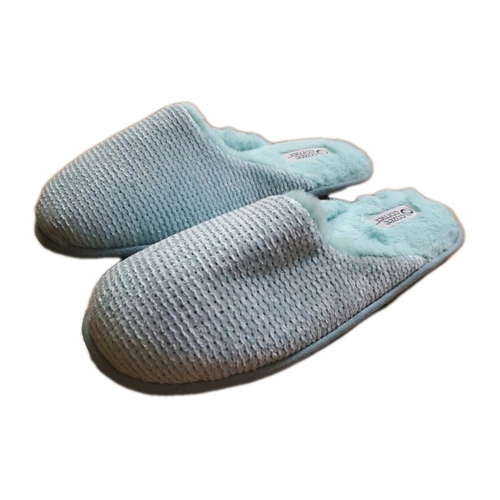 Cozee‎ Corner Ladies Womens House Shoes Slippers Size XL 11/12 Aqua Blue